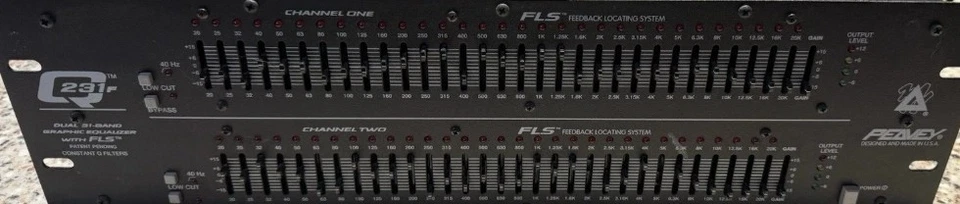 Peavey Q231F 2 Channel 32 Band Graphic Equalizer Feedback locating system F/S - Image 3 of 4