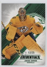2024-25 Upper Deck Credentials Green /25 Juuse Saros #78