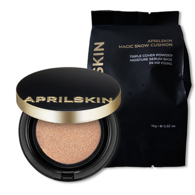 APRILSKIN Magic Snow Cushion 3.0 Upgrade 4Colors SPF50+/PA+++ 15g + Refill 15g
