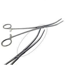 Pean Rochester Forceps 10" Hemostat Curved Fully Serrated, Stainless Steel CE