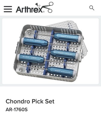 Arthrex AR-1706S Chondro Pick Set. In Very Good Condition | eBay