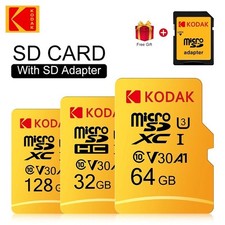 Kodak Micro SD Card 32GB 64GB 128GB 256GB Memory Cards UHS-1 U-3 Ultra PRO SDXC