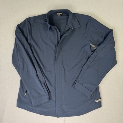 Florence Marine X Mens Medium Blue Full Zip Performance Jacket Stretch Surf