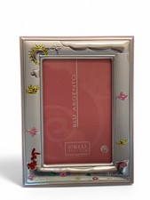 Cornice Portafoto Argento Retro Legno Rosa 9x12cm Design Elegante Casa