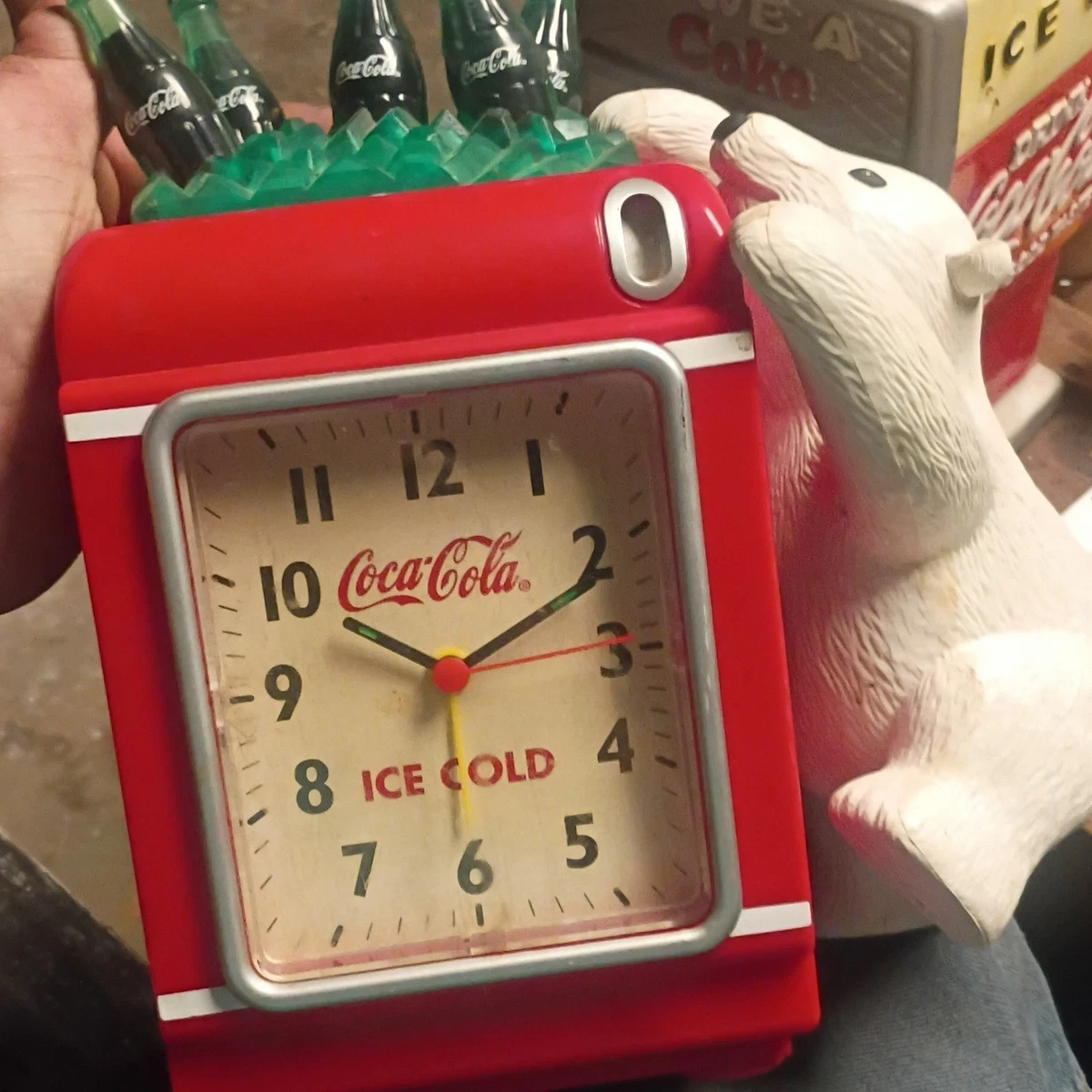 Coca Cola Polar Bear Clock Indiana Collectible Coca Cola Clocks