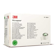 MICROPORE Vliespfl.2,5 cmx9,1 m wei&szlig; 1530-1, 12 St&uuml;ck PZN 01319749