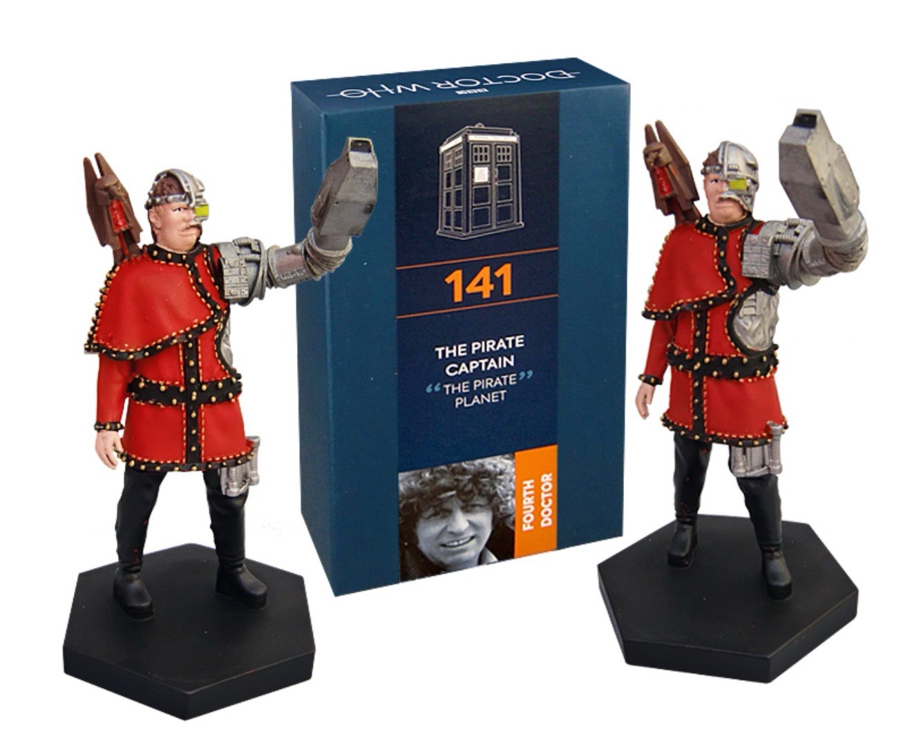 Doctor Who Pirate Captain Eaglemoss Collectors Figure #141 + Magazine Figurine