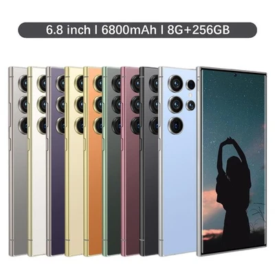 BATSMTPONE 6.8" T24 Ultra Unlocked Phone Dual SIM 5G Phone, Android Smartphone 8+256GB Rom