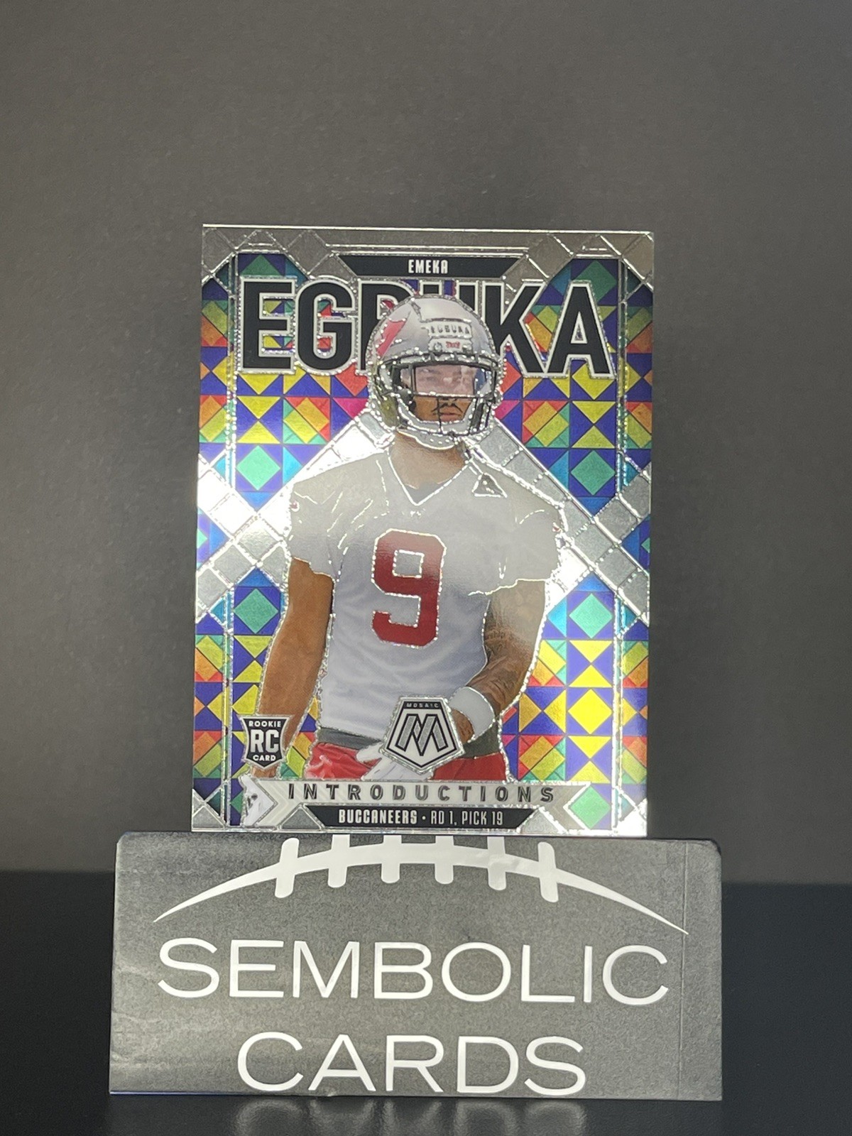 Emeka Egbuka 2025 Panini Mosaic Rookie Introductions #1 RC Buccaneers 