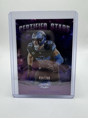2025 Panini Certified - Certified Stars Aidan Hutchinson #CST-AHN Mirror Purple