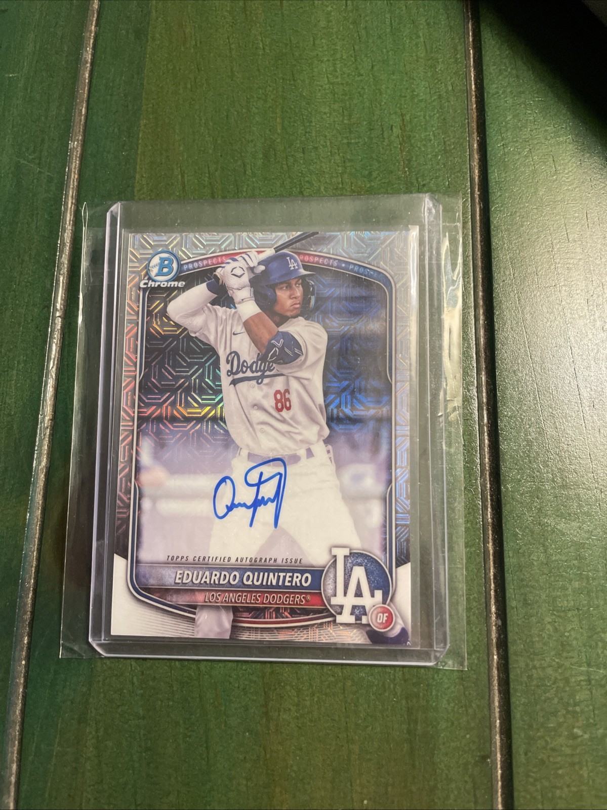 2025 Bowman Chrome Prospects Eduardo Quintero BMA-EQ MOJO Refractor Auto