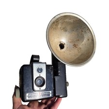 Vintage Kodak Brownie Hawkeye Flash Model Camera with Kodalite Flashholder