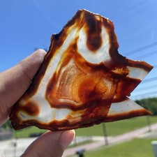 Pretty Carnelian Rough Lapidary Slab 1.64 Oz