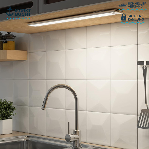 LED Unterbauleuchte Dimmbar 40Cm KüChe 3000Mah Wiederaufladbar Lampe-image