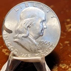 1963-D 90% Silver Franklin Half Dollar BU Slider
