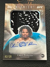 2026 Topps Midnight UFC RC Chris Padilla Rookie Relic Auto /25 Moonrise CF18