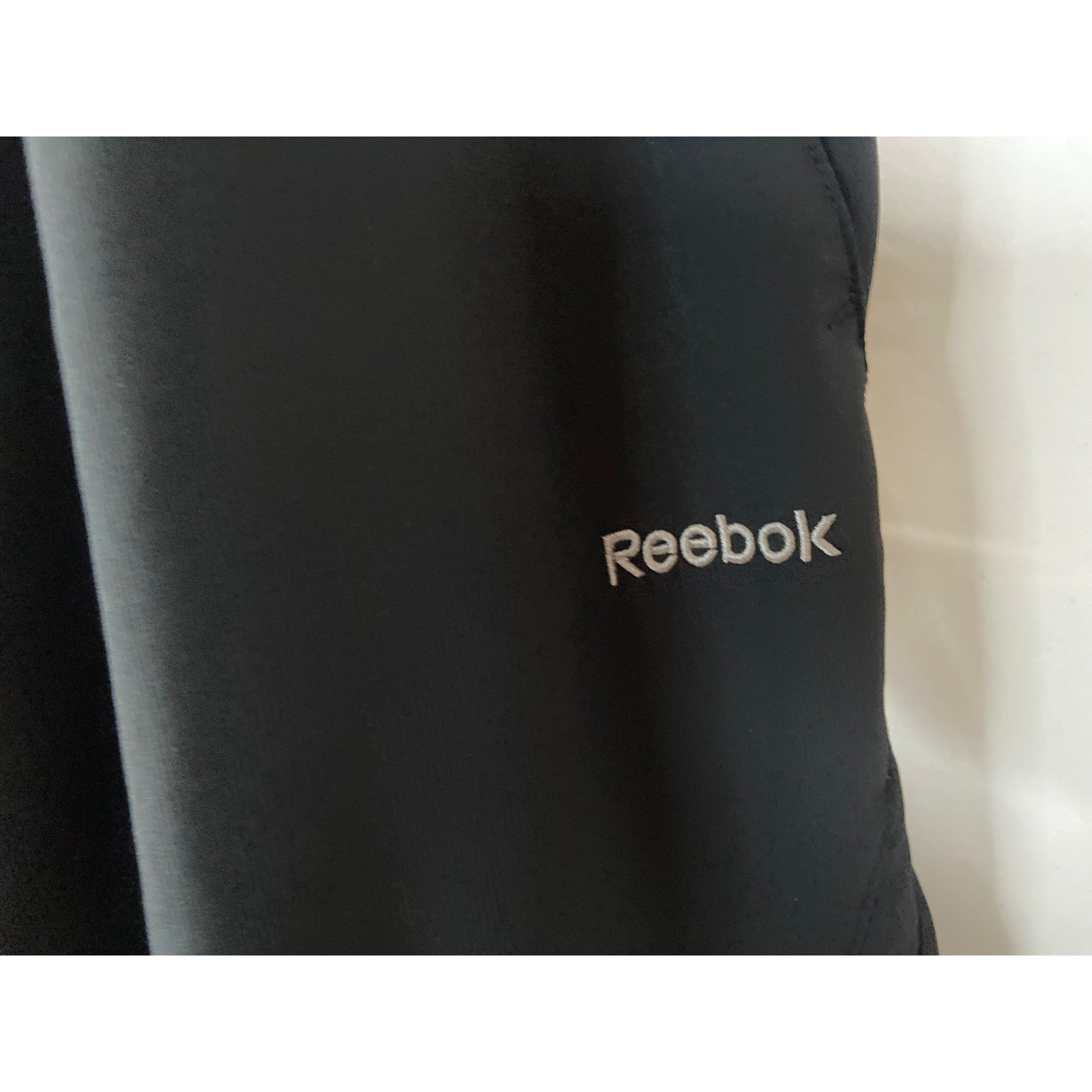 Reebok Mens XL Black Mesh Lined Track Pants Athletic Warm Up Ankle Zip XL thumbnail 13