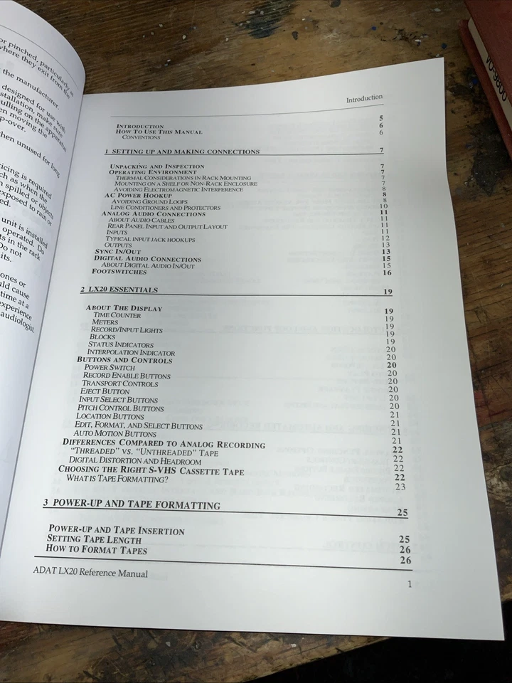 Alesis LX20 ADAT Type II 20-Bit Digital Audio Recorder Reference Manual - Image 2 of 4