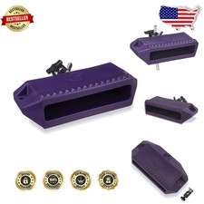 LP Guiro Jam Block Purple Plastic, Lowest Pitch, Wood Block Sound, Built to Last