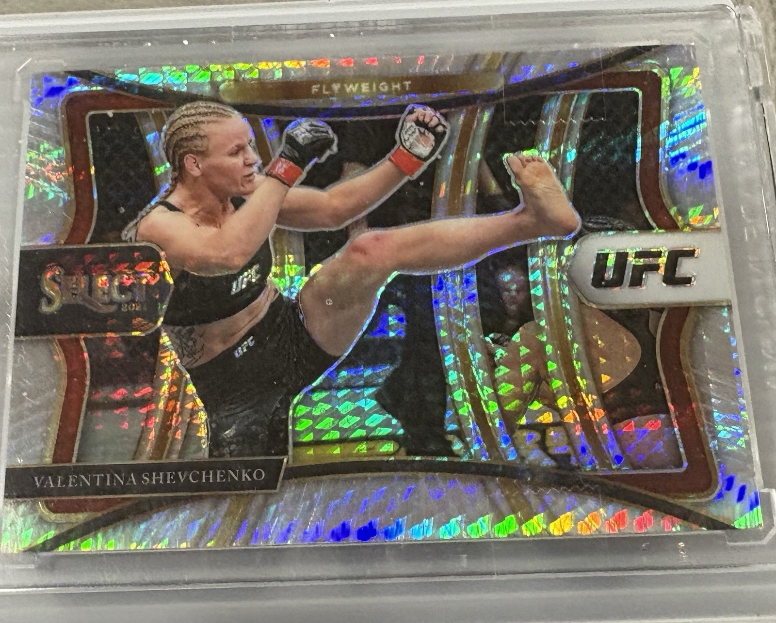 2021 Panini Select UFC Premier Level Valentina Shevchenko#129Lucky Envelopes /8