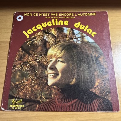 VINYL DISCO 45 GIRI JACQUELINE DULAC NEIN ES IST NOCH NICHT HERBST NICHT