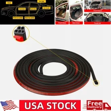 33Ft/10m Car Door Weather Seal Strip 5 Hole Rubber Edge Trim Protector Stripping