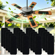 10 Pack Ceiling Fan Filters for Blades, 9.9" X 3.5" Activated Coconut Carbon Cei