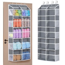 Hanging Yarn Storage Organizer, Extra Large 5 Tiers Crochet Bag Organizer wit...