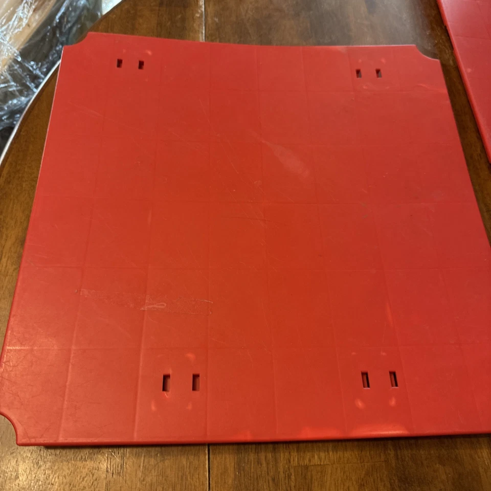 Lote de 3 paneles rojos originales Playskool Pipeworks OEM piezas de repuesto Foto 3 de 4