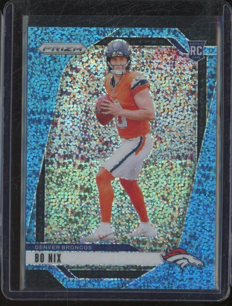 2024 Panini Prizm BO NIX #309 RC Rookie Blue Sparkle /96 Denver Broncos JS1