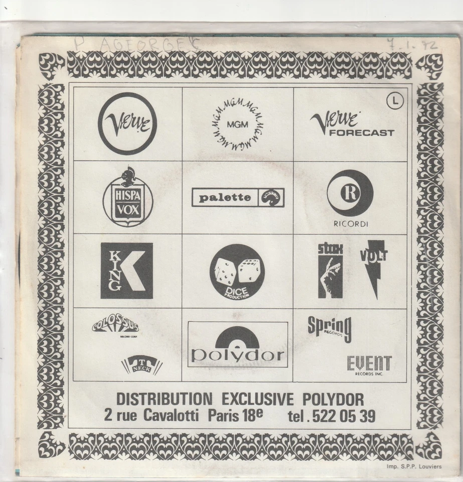 45 tours " The WHO " " My Wife " + 1 - Photo 2/2