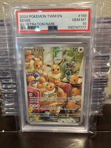 Pokémon - Eevee 188/167 - Twilight Masquerade - IR - PSA 10