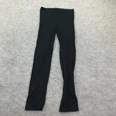 Majestic Paris Pants Womens 2 Black Linen Silk Blend Stretch Slim Leggings - Image 1 of 4