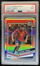 2023-24 Panini Donruss Lamine Yamal RC Optic Holo Rookie #54 Spain PSA 9