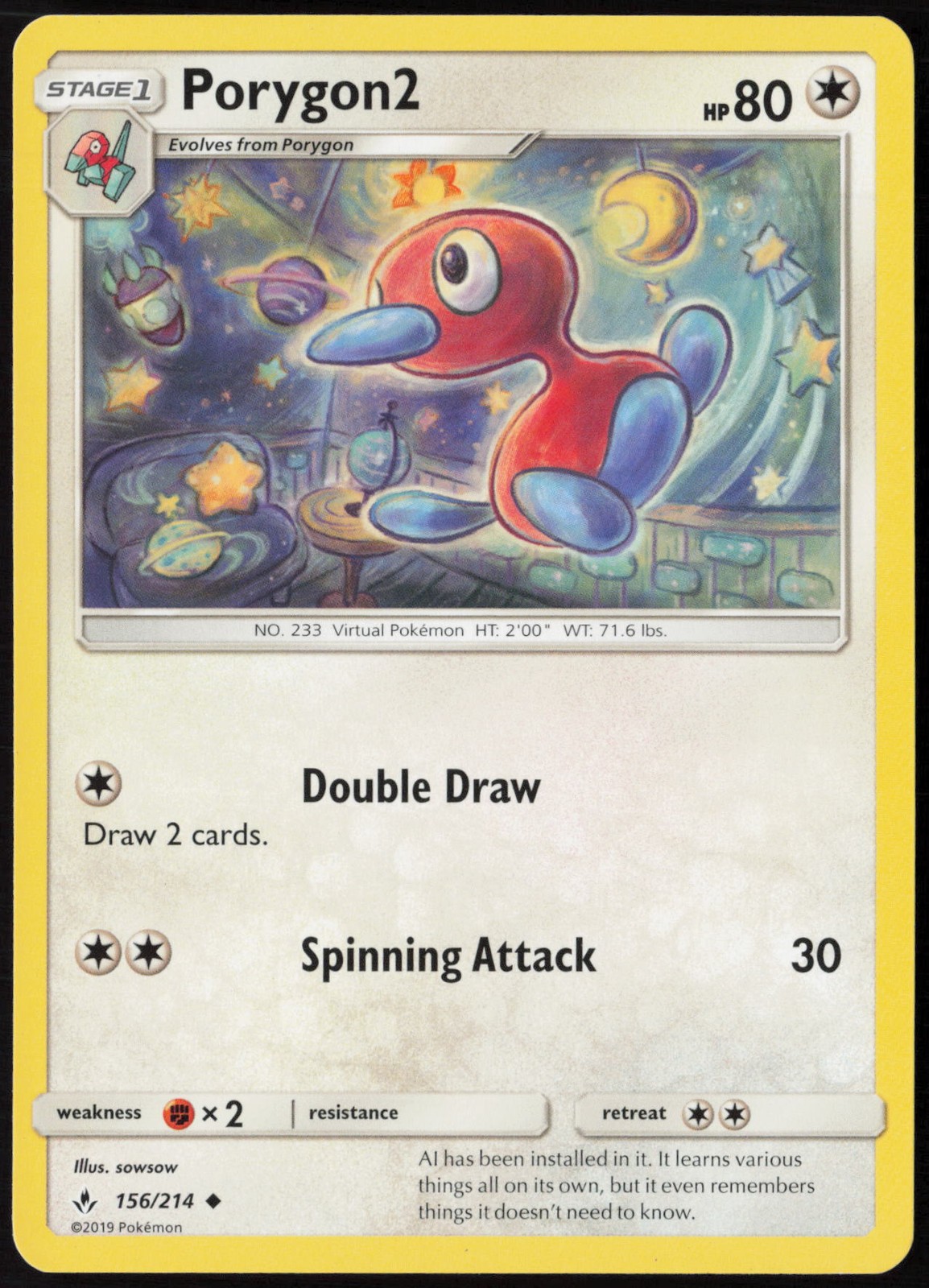 Porygon2 SM - Unbroken Bonds Regular 156/214