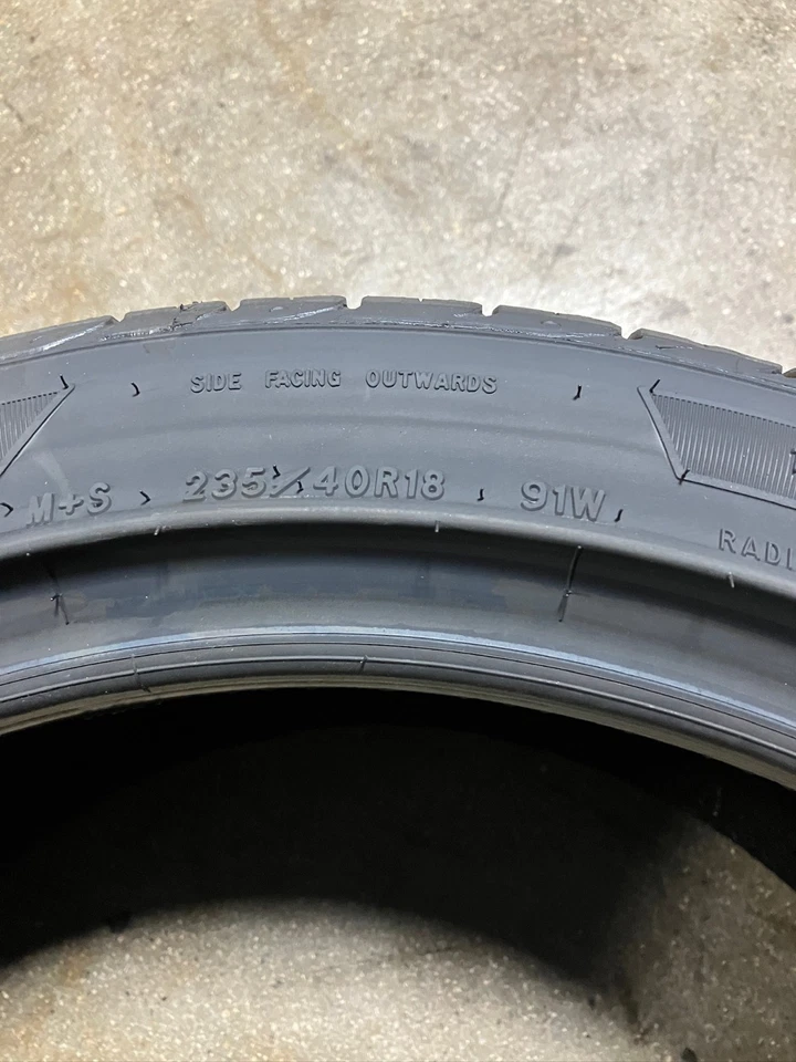 2 New 235 40 18 Goodyear Eagle Sport All Season Tires - Image 4 of 4