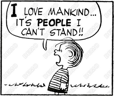 Peanuts Linus loves mankind  DTF  Shirt Iron on Transfer