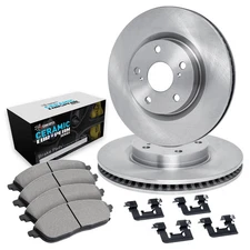 For Volkswagen Jetta 96-98 R1 Concepts Front Brake Kit w Euro Ceramic Pads