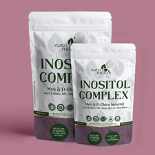 Inositol Complex Supplement | Myo & D-Chiro + Folate, B6, B12, Zinc, Chromium |