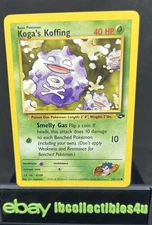 Koga's Koffing 79/132 Common Gym Challenge Pokemon Card Wotc 2000 NM F/S