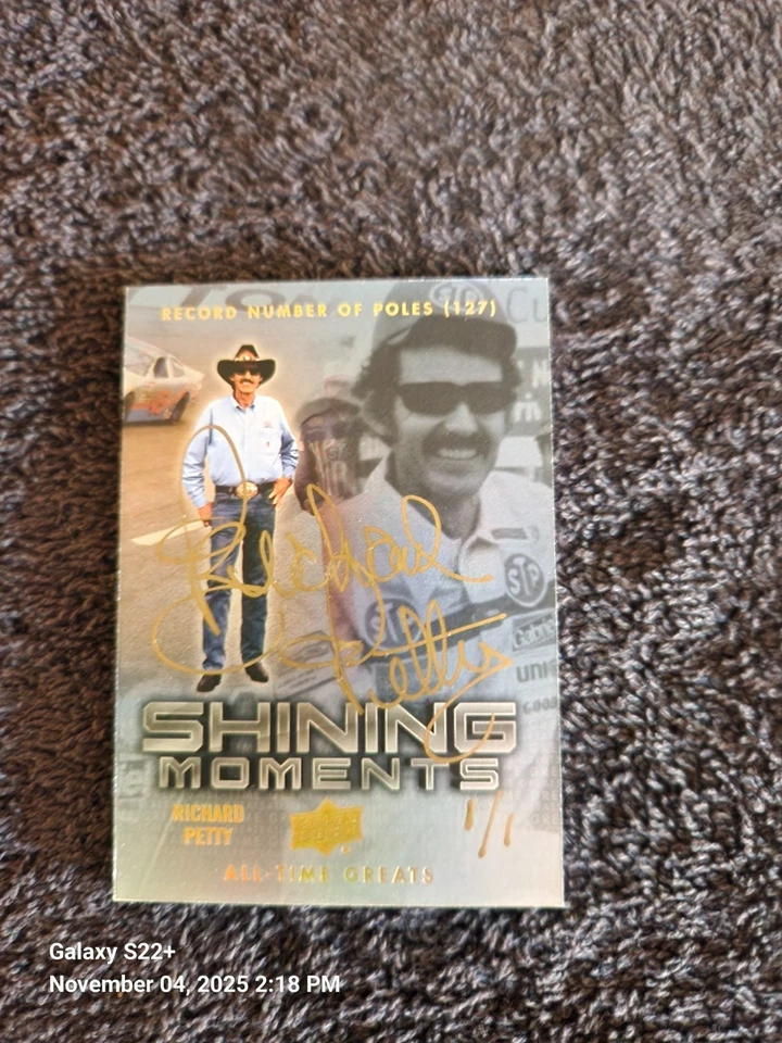 2012 Upper Deck All Time Greats Richard Petty Autographed Signed Card (1/1) - Image 2 of 4