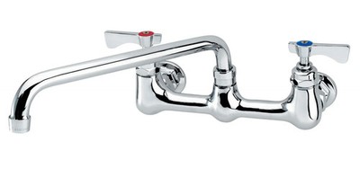 Krowne 14-816L Royal 16'' Swing Spout Faucet 8'' Center Splash Mount LOW LEAD