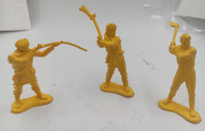 Lot of 3 1950S DAVY CROCKETT, INDIAN PLAYSET FIGURES DANIEL BOONE FRONTIERSMAN