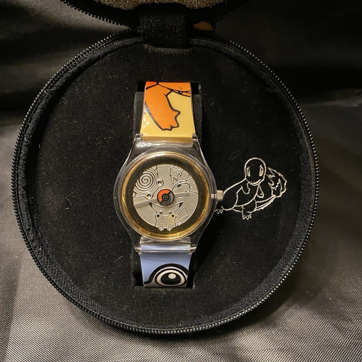 Pokemon Center Tokyo Wristwatch Pikachu Charmander Poliwag Poké