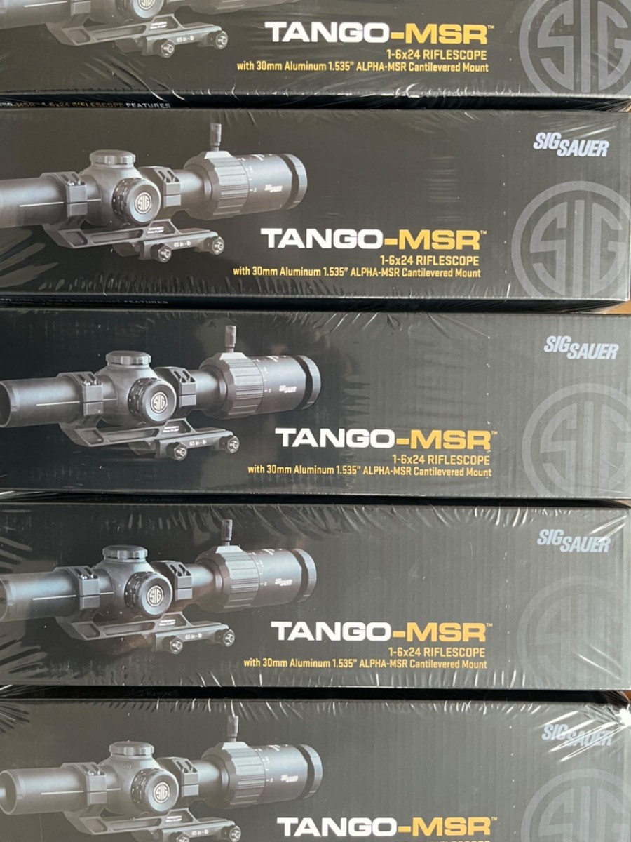 SIG SAUER TANGO-MSR LPVO 1-6x24mm Riflescoupe - Black (SOT61000
