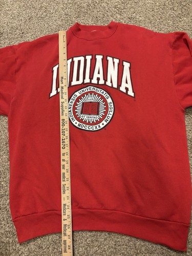 Tultex Vintage Indiana University IU Sweatshirt USA 90’s Gr. XL Hoosiers - Bild 3 von 7