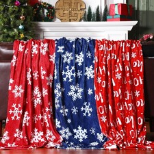 3 Pack Christmas Throw Blankets 50 x 60 Inch Christmas Winter Snowflake Blank...