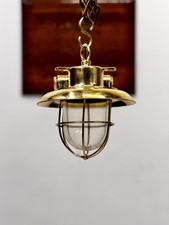 Suspension nautique vintage en laiton décor plafond marin avec déflecteur...