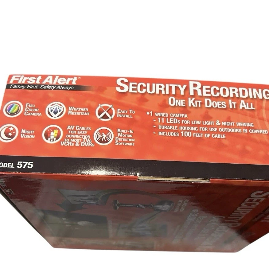 First Alert DVR Model 575 Security Kit System Unit Wired Camera Cable NEW w BOX - Image 2 of 4