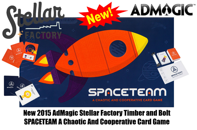 AdMagic Stellar Factory Timber & Bolt SPACETEAM A Chaotic Cooperative Card Game